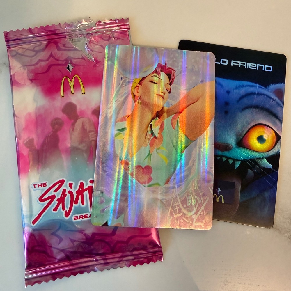 ABBY HUNTRIX McDonalds Card Kpop Demon Hunters SAJA Boys Breakfast Trading Card